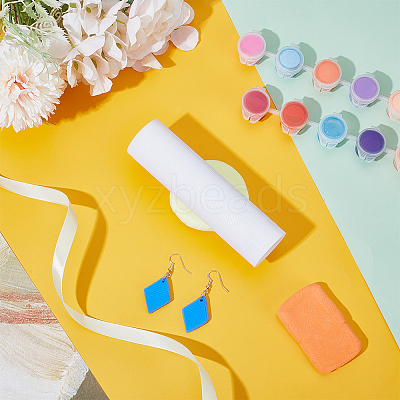 Acrylic Handle Clay Texture Roller DIY-WH0699-74-1