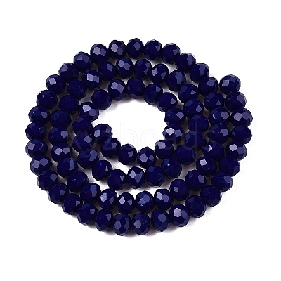 Opaque Solid Color Imitation Jade Glass Beads Strands LS-EGLA-A044-P6mm-D07-1