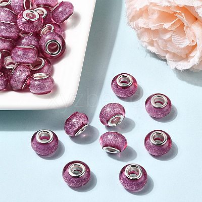 Large Hole Resin European Beads OPDL-R118-10B-1