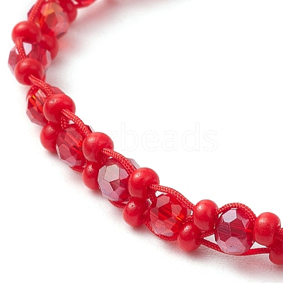 Baking Paint Glass Seed Beaded Bracelets BJEW-MZ00155-05-1