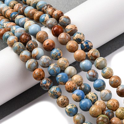 Dyed Natural Regalite/Imperial Jasper/Sea Sediment Jasper Beads Strands X-G-B124-C02-15-1