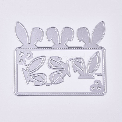 Bunny Carbon Steel Cutting Dies Stencils DIY-E020-02-1