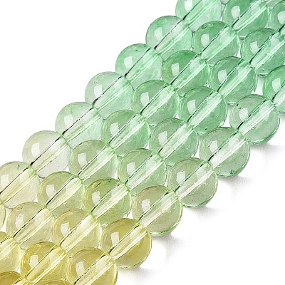 Baking Paint Transparent Glass Beads X-DGLA-M001-8mm-02-1