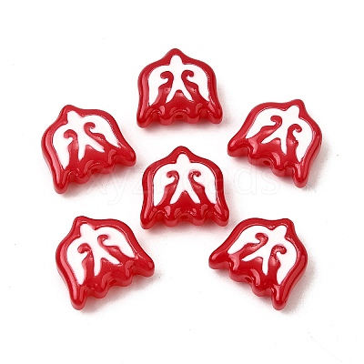 Baking Paint Glass Enamel Beads LAMP-S079-13C-1