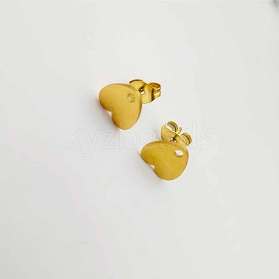 304 Stainless Steel Stud Earrings for Women RW1088-2-1