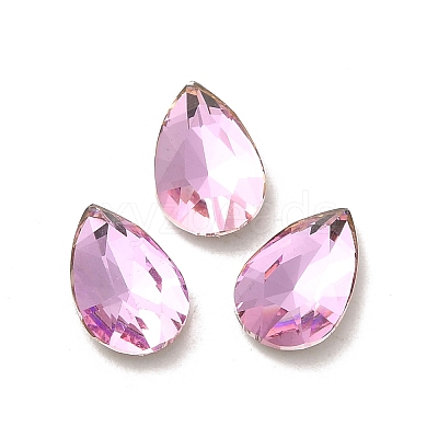 Glass Rhinestone Cabochons RGLA-P037-11B-D223-1
