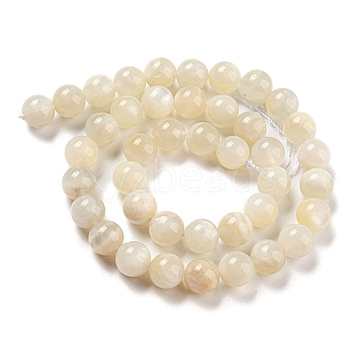 Natural White Moonstone Beads Strands G-F306-05AB-10mm-01-1