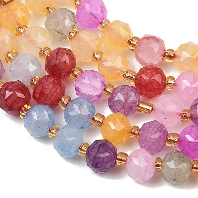 Dyed Imitation Jade Glass Beads Strands GL-Z001-02A-06-1