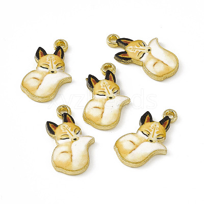 Painted Alloy Pendants LS-PALLOY-P288-05G-01-1