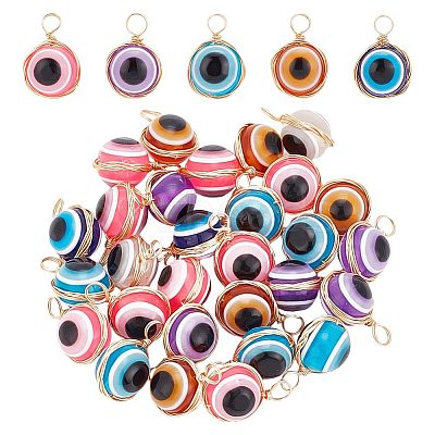 30Pcs Resin Pendants FIND-AR0003-82-1