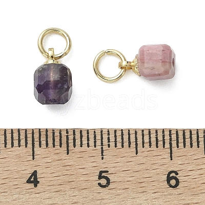 Natural Mixed Gemstone Pendants PALLOY-JF05297-02-1