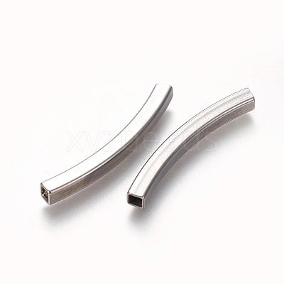 Tarnish Resistant 304 Stainless Steel Tube Beads STAS-L226-057D-P-1