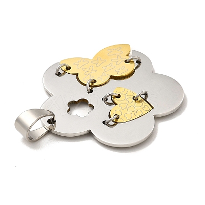 Ion Plating(IP) 304 Stainless Steel Pendants STAS-E184-25P-1