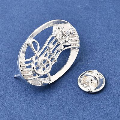 Musical Note Lapel Pin Backs JEWB-K035-02A-S-1