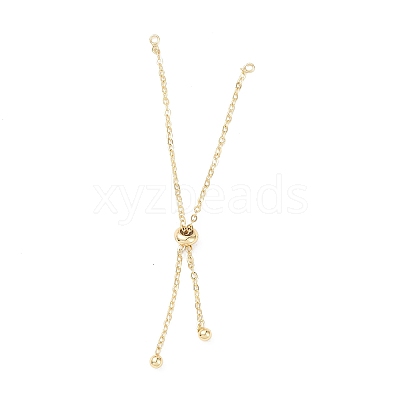 Rack Plating Brass Cable Chain Link Bracelet Making MAK-L036-01G-1