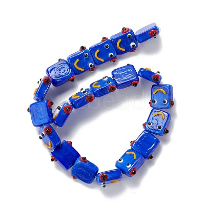 Handmade Lampwork Beads Strands LAMP-D015-07B-1
