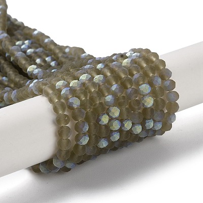 Transparent Glass Beads Strands X1-EGLA-A034-T4mm-MB16-1