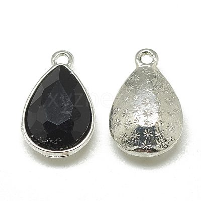 Alloy Glass Pendants PALLOY-T028-10x14mm-02-1