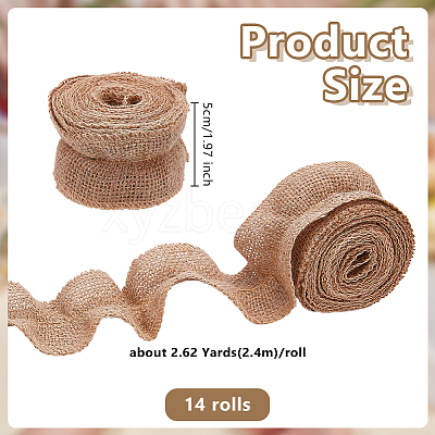 2.4M Jute Ribbon OCOR-WH0070-300B-1
