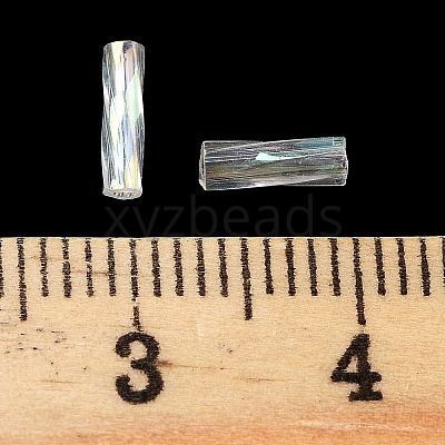 10G Ceylon Glass Twist Bugle Beads X-SEED-L012-01I-1