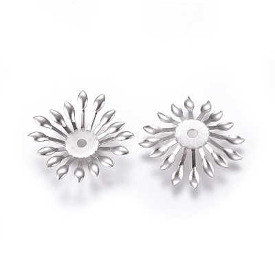 Non-Tarnish Multi-Petal 316 Surgical Stainless Steel Bead Caps STAS-G196-03P-1