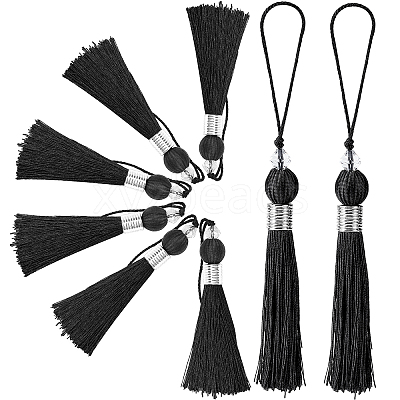 8Pcs Polyester Tassel Pendant Decorations HJEW-GF0001-23D-1