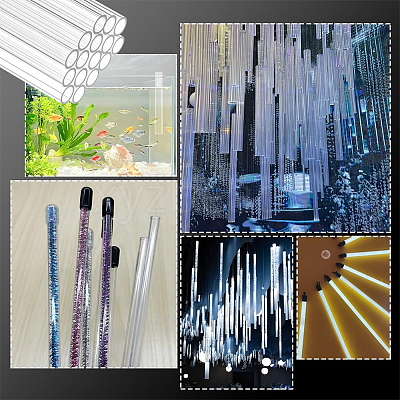 Acrylic Round Tube OACR-WH0056-007B-1
