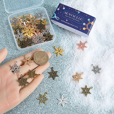 70Pcs 7 Colors Alloy Pendants FIND-SC0011-94-1