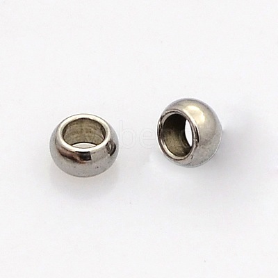 Tarnish Resistant Rondelle 304 Stainless Steel Bead Spacers LS-STAS-N020-01-3.5mm-1