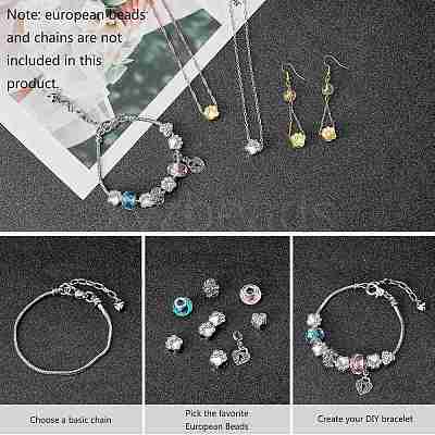 Tibetan Style Zinc Alloy Dog Paw Prints European Beads MPDL-PH0001-07-RS-WH-1