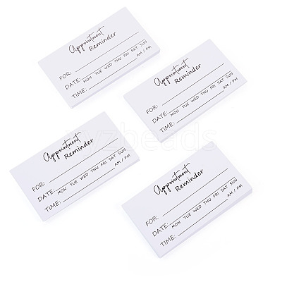 50Pcs Paper Appointment Reminder Cards AJEW-TADJ0001-22-1