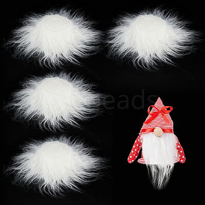 Artificial Fox Fur Trimming DIY-WH0043-55-1