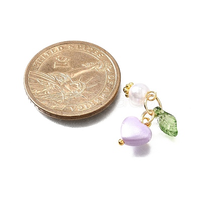 Imitation Pearl Acrylic Pendants PALLOY-JF04028-1