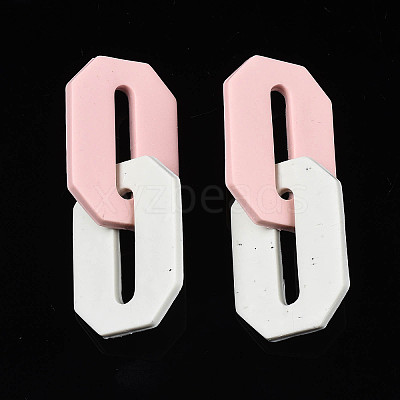 Handmade Polymer Clay Linking Rings LS-CLAY-N010-033-03-1