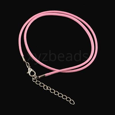 Waxed Cotton Cord Necklace Making MAK-S032-1.5mm-102-1