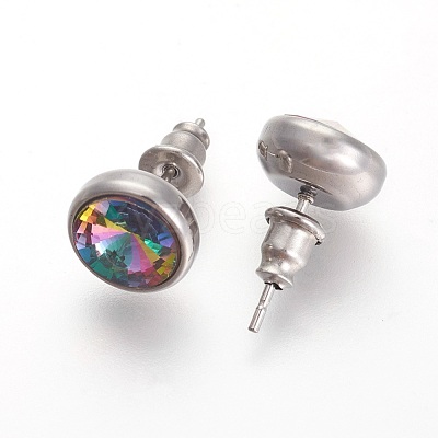 304 Stainless Steel Stud Earrings EJEW-F182-A11-1