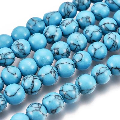 Synthetic Turquoise Beads Strands X-Z0NDC012-1-1
