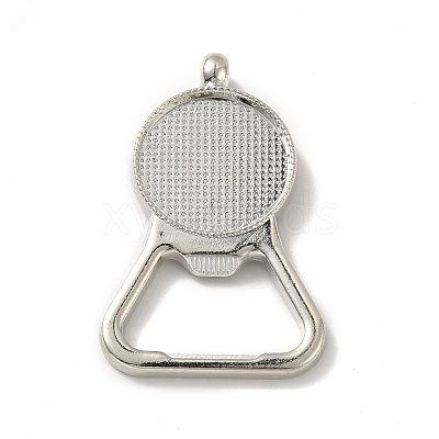 Alloy Pendant Cabochons Settings FIND-I018-01P-1