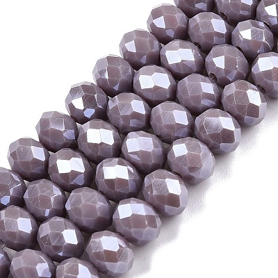 Electroplate Glass Beads Strands LS-EGLA-A044-P8mm-A13-1