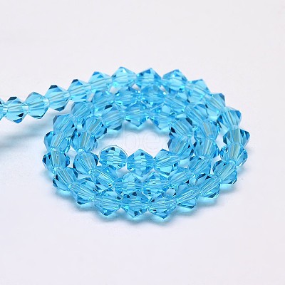 Transparent Glass Beads Strands EGLA-A039-T6mm-D19-1