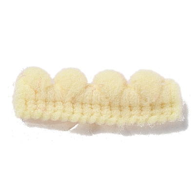 Nylon Pom Pom Ball Lace Ribbon OCOR-WH0097-58B-1