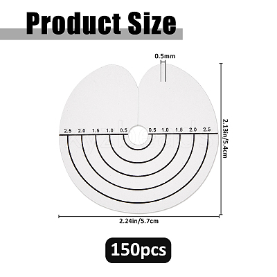 150Pcs PVC Heat Protector Shields FIND-FH0017-26-1