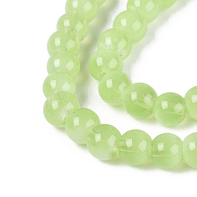Transparent Glass Imitation Cat Eye Beads Strands GLAA-Q110-01B-09-1