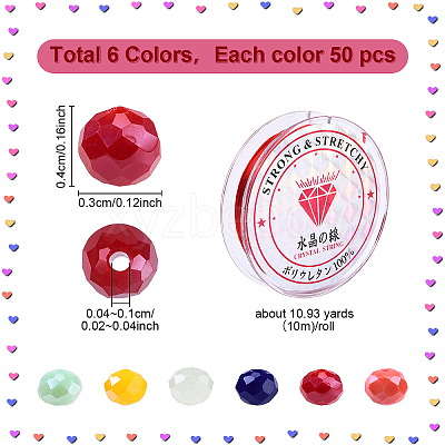 DIY Stretch Bracelets Kits DIY-YW0013-20A-1