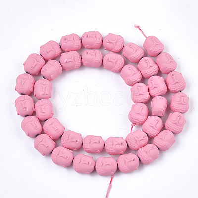 Spray Painted Non-magnetic Synthetic Hematite Beads Strands X-G-T116-28-05-1