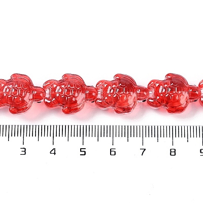 Transparent Glass Enamel Beads Strands GLAA-B021-06D-1