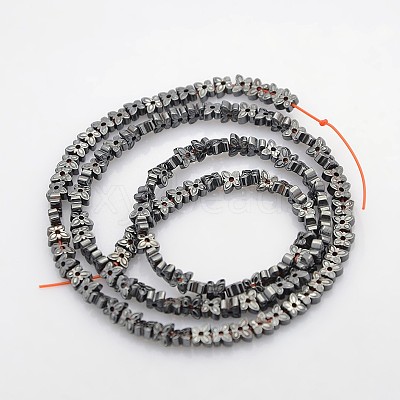 Electroplate Non-magnetic Synthetic Hematite Beads Strands G-J209D-01-1