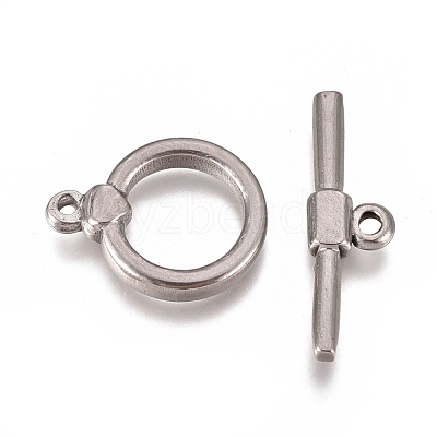 Non-Tarnish 304 Stainless Steel Toggle Clasps STAS-L247-001P-1