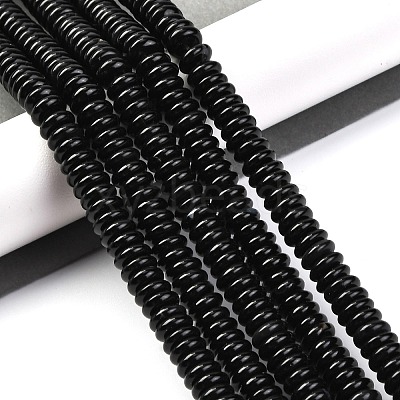 Natural Black Agate(Dyed & Heated) Beads Strands G-G177-F01-05-1
