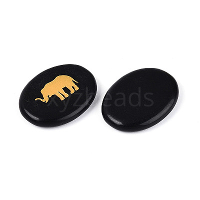 Natural Obsidian Cabochons G-T143-28A-1